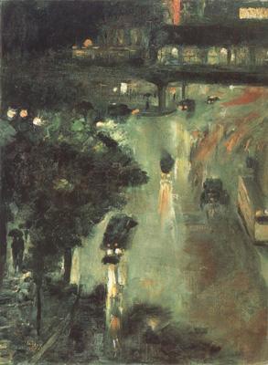 Lesser Ury Nollendorf Square at Night (nn02) France oil painting art